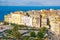 Corfu cityscape with the Venetian quarter, from the New Fortress on Corfu island, Greece.