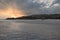 Corfu coast with dramatic sky, Greece