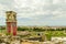 Corfu island old fortress clock tower greece