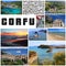 Corfu island postcard