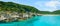 Corfu, Paxos Coast, high cliffs over the blue sea