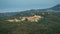 Corfu, a small town built in the mountains between the trees, panorama from the Kaiser throne vantage point