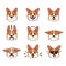 Corgi Dog Emoji Emoticon Expression