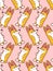 Corgi pattern seamless. small dog background. cute pet vector texture