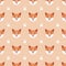 Corgi seamless pattern. Cute dog faces and paw prints. Vector