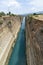 Corinth Canal with its deep sheer sides