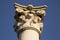 Corinthian column capital isolated