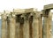 Corinthian Columns detail of The Temple of Olympian Zeus in Athens