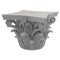 Corinthian Order Column Capital on white. 3D illustration