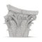Corinthian Order Column Capital on white. 3D illustration