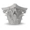 Corinthian Order Column Capital on white. 3D illustration