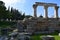 Corinthian order columns in ancient Corinth.