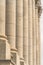 The Corinthian style columns at the facade of the Utah State Capitol Building