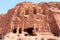 Corinthian Tomb of Royal Tombs in ancient city of Petra, Jordan