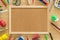 Cork board and stationery