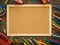 cork board and stationery