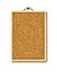 Cork board with wooden frame