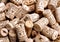 Cork bottle background