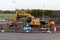 Cork International Airport: construction undergoing at the roundabout outside the airport
