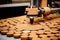 cork punching machine creating perfect circles