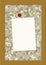 Corkboard with a blank note