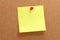 Corkboard and notepaper