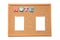 Corkboard with paper and wording note