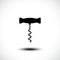 Corkscrew icon. Corkscrew silhouette