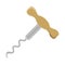 Corkscrew wine handle icon