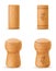 Corkwood cork for wine and champagne bottle vector illustration