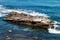 Cormorants Resting on Rock Formation in La Jolla, California