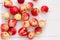 Corn autumn cottage Siberia fruit vitamins apples scarlet