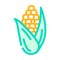 corn biogas color icon vector illustration