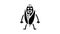 corn character glyph icon animation