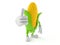 Corn character with thumbs up