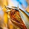 Corn closeup on the stalk