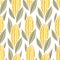 Corn cob maize seamless pattern