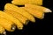 Corn, cob, multiple, yellow, ripe, grain, food