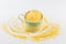 Corn Cuscus. Brazilian Corn Flour into a cup