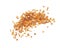 Corn dried seed grain fly in mid air. Yellow Golden corn seed falling scatter, explosion float in shape form line group. White