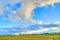 Corn Field Clouds Ridgefield WA.