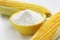 Corn flour with corns