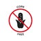 Corn Free Silhouette Black Icon. Cob Maize Allergy Ingredient Red Stop Sign. Corn Starch Allergen Forbidden Symbol. Ban