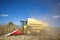 Corn harvesting dusty