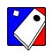 Corn hole icon symbol