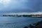 Corn Island, Nicaragua, February 24, 2018: Port view with boats in Corn ISland, one of the most turistic places in Nicaragua