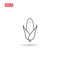 Corn line vector icon design isolated