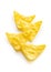 Corn nacho chips. Yellow tortilla chips