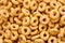 Corn rings close-up. Cereals.