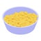 Corn salad icon, isometric style